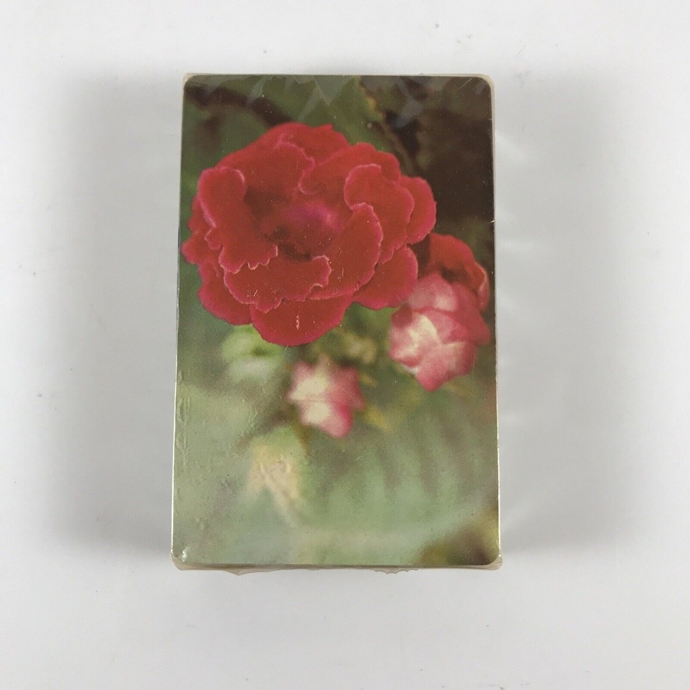 Stardust Playing Cards Sealed Vintage Deck Flowers Floral Rose USA Mid Century